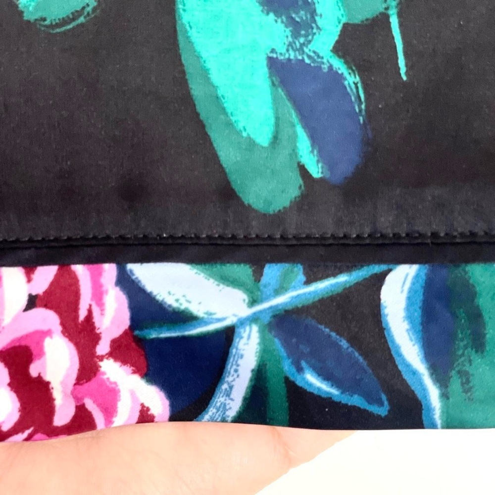 Stars Above Floral Lounge Shorts Black Tropical Print Drawstring XL - Picture 4 of 6